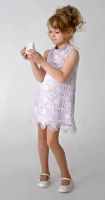 Лот: 6190062. Фото: 2. AnyKids Платье «Очарование» (кружево... Одежда и аксессуары