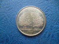 Лот: 11299337. Фото: 2. 25 центов 1999 года Штат Коннектикут... Монеты