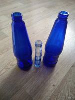 Лот: 16680502. Фото: 6. Бутылка. Синее стекло... для поделок...