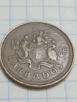 Лот: 19640478. Фото: 2. 5 центов 1988 г. Барбадос. Монеты