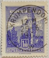 Лот: 25344461. Фото: 3. Марки_Австрии, 1,80 öS -Австрийский... Красноярск