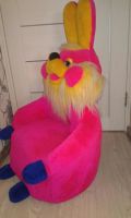 Лот: 6498192. Фото: 7. Кресло игрушка зайка заяц розовое...