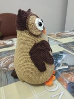 Лот: 25849166. Фото: 2. Совушка большая игрушка вязаная... Игрушки