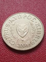 Лот: 22165544. Фото: 2. Кипр 20 центов 2001. Монеты