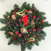 Лот: 10728878. Фото: 4. Новогодняя композиция со свечой... Красноярск
