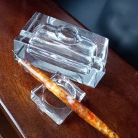 Лот: 21782718. Фото: 6. Антикварная стеклянная чернильница...