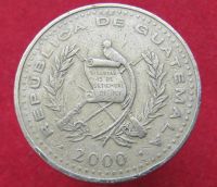 Лот: 15301028. Фото: 2. Гватемала 1 кетсаль, 2000г. Монеты