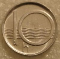 Лот: 8528403. Фото: 2. 10 геллеров 1994 Чехия. Монеты