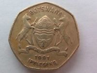 Лот: 20934227. Фото: 2. Монета Ботсваны 1 пула, 1991. Монеты