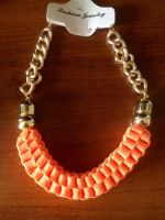 Лот: 4191029. Фото: 3. Колье неоновое оранжевое!. Красноярск
