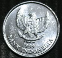 Лот: 16306379. Фото: 2. Экзотика с рубля (23447) Индонезия. Монеты