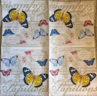 Лот: 12647589. Фото: 2. Салфетка для декупажа. Бабочки... Ручная работа