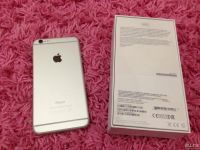 Лот: 8883988. Фото: 2. Apple iPhone 6 plus 16 gb silver. Смартфоны, связь, навигация