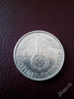 Лот: 2754722. Фото: 2. 2 рейсмарки 1937 год. Серебро... Монеты