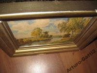 Лот: 6007176. Фото: 5. Картина пейзаж масло на картоне...