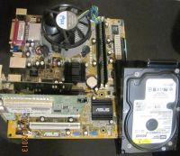 Лот: 3518362. Фото: 2. ASUS P5RD1-VM 775+CeleronD 2,8Ghz... Комплектующие