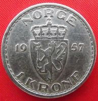 Лот: 3525594. Фото: 2. (№3226-2/LF) 1 крона 1957 (Норвегия... Монеты