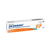 Лот: 23989903. Фото: 2. Экзифин крем 1% 10г. Медицина