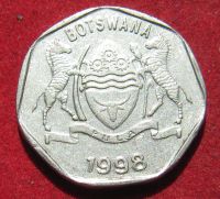 Лот: 19076825. Фото: 2. Ботсвана 25 тхебе, 1989 г. Монеты
