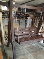 Лот: 17842415. Фото: 5. Качели садовые из массива дерева