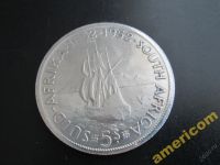 Лот: 5831753. Фото: 2. Южная Африка 5 долларов 1952 Георг... Монеты