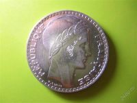 Лот: 1940939. Фото: 3. Франция 20 франков 1938 г.,серебро... Коллекционирование, моделизм