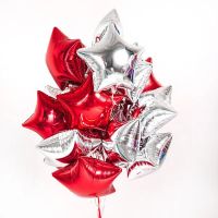 Лот: 14535108. Фото: 3. Шары 10 ЗВЕЗД надутых гелием всего... Красноярск