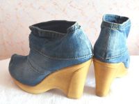 Лот: 11950032. Фото: 5. "Ботильоны джинсовые на танкетке...