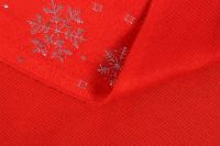 Лот: 21358655. Фото: 4. Ткань красная со снежинками, новогодняя... Красноярск