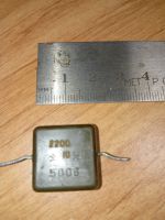 Лот: 25195218. Фото: 2. Конденсатор КСО 2200пФ+/-10% 500В. Радиодетали  (электронные компоненты)