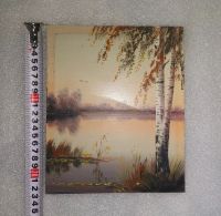 Лот: 25429580. Фото: 2. Картина: Берёза на берегу. В... Изобразительное искусство