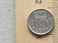 Лот: 15926770. Фото: 4. Монета 10 цент Нидерланды 1976... Красноярск