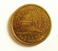 Лот: 21422744. Фото: 2. США 1 доллар 2000 Сакагавеи двор... Монеты