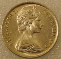 Лот: 7973782. Фото: 2. 5 центов 1970 Австралия. Монеты