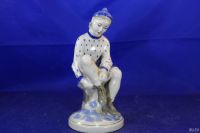 Лот: 18356998. Фото: 2. Фарфор статуэтка Конькобежка Фигуристка... Антиквариат