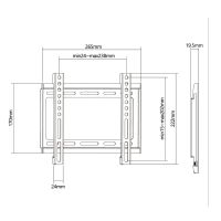 Лот: 25038076. Фото: 5. Кронштейн ITECHmount PLF-200 черный...