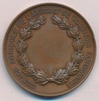 Лот: 8886768. Фото: 2. Франция Медаль Сельскохозяйственная... Значки, медали, жетоны