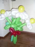 Лот: 3428114. Фото: 2. Букет ромашек (белые) из воздушных... Сувениры, подарки