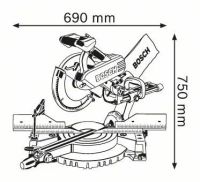 Лот: 10252997. Фото: 2. Пила торцовочная Bosch GCM 12... Инструмент и расходные