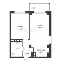 Лот: 20747007. Фото: 11. Продам 2-комн. кв. 38.2 кв.м...