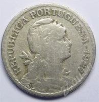 Лот: 74440. Фото: 2. Португалия. 1 эскудо 1927г. Редкость... Монеты