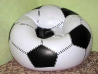 Лот: 408498. Фото: 2. Надувное кресло "Футбольный мяч... Мебель