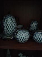 Лот: 8924246. Фото: 2. Сервиз"кобальтовая сетка" СССР. Антиквариат