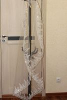 Лот: 6156304. Фото: 5. Фата. Белая с пайетками.