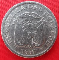 Лот: 4508230. Фото: 2. (№3439/LF) 20 сентаво 1937 (Эквадор... Монеты