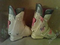 Лот: 162046. Фото: 2. Детские горные лыжи с ботинками... Лыжи