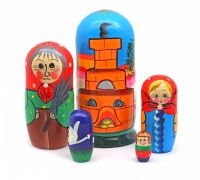 Лот: 3531432. Фото: 2. Матрешка "Красная шапочка и Гуси-лебеди... Игрушки