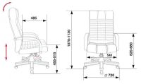 Лот: 18788600. Фото: 5. Кресло руководителя Бюрократ KB-10...