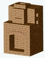 Лот: 7136720. Фото: 2. Проект отопительно-варочная печь... Срубы и конструкции