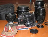 Лот: 844746. Фото: 2. Зенит 122 + Гелиос 44М-7 + Мир... Фото, видеокамеры, оптика